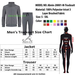 ชุดวอร์มกันลมโพลีเอสเตอร์สำหรับผู้ชายชุดออกกำลังกายวิ่งออกกำลังกายระบายอากาศได้ดีปรับแต่งได้ไซส์ใหญ่พิเศษ - Product Image 6