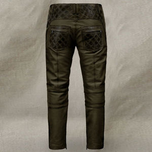 Pantalon en cuir taille haute pour hommes Mode hivernale élégante de haute qualité avec fonction anti-rides Tissu de meilleure qualité Nouveau prix - Product Image 3