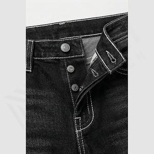 Nouveauté : Jeans en denim personnalisés avec poches extérieures de votre marque, impression personnalisée, couleur personnalisée, pantalon slim extensible, vente en gros - Product Image 4