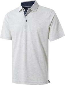 Polo de golf personnalisable pour homme, durable, élégant, à manches courtes, design simple, absorption d'humidité, nouveau produit vierge - Product Image 4