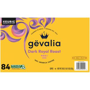 Cápsulas de Café Gevalia Dark Royal Roast, Tueste Oscuro, Compatibles con K-Cup, 84 Unidades Caja - Product Image 2