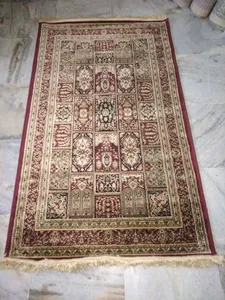 Nouvelle arrivée de tapis en soie de coton à poils hauts avec motif brodé pour la chambre à coucher et le salon disponible au prix de gros - Product Image 2