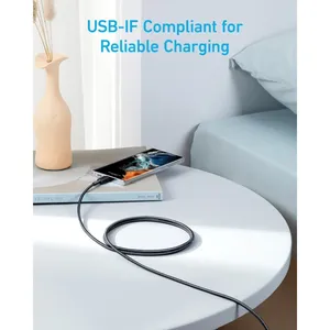 Câble USB Anker 322 USB-C 60W personnalisé pour appareils haut de gamme – Gadgets promotionnels 60 watts - Product Image 5