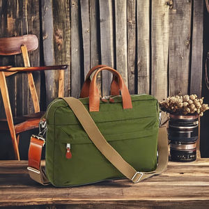 Vintage Men's Simple Eco-Friendly Canvas <b>Laptop</b> Bag with Shoulder Strap Sports Style Outdoor Travel <b>Cover</b> - Product Image 6