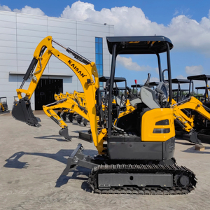 2 tấn bager excavadora Hyundai scavatore Mini Crawler Digger <span class=keywords><strong>Kubota</strong></span> động cơ biến chuyển piston bơm - Product Image 2