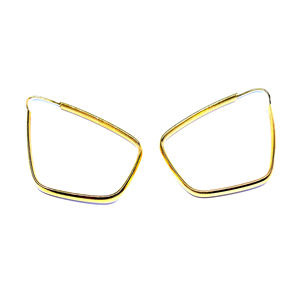 ต่างหูทรงเรขาคณิตสีเงินสเตอริ925สำหรับสุภาพสตรีดีไซน์เสน่ห์แบบดั้งเดิมอันหรูหราสำหรับงานแต่งงาน - Product Image 3