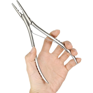 Pinzas de Acero Inoxidable Obexa para Extensiones de Cabello con Agarre Fuerte para Remover Anillos y Micro Anillos - Product Image 2