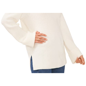 Set Maglione da Donna Vince Camuto, Taglia Piccola, Tunica in Maglia con Collo a Cappuccio in Bianco Antico - Product Image 3