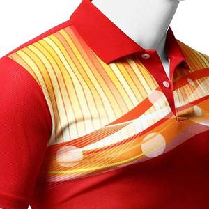 Camisas Polo para Hombre al por Mayor, Nueva Llegada, Algodón, Tallas Grandes, Logotipo Personalizado OEM y Camisas Polo con Estampado por Sublimación - Product Image 2