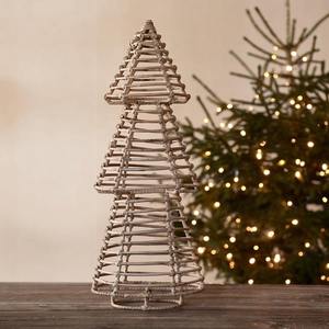 Soporte de ratán para árbol de Navidad, pirámide de decoración de árbol pequeño de Navidad, hecho a mano, venta al por mayor - Product Image 2