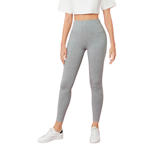 Leggings décontractés d'été respirants en coton biologique et fibre de bambou pour femmes, tricotés, écologiques, vente en gros, vêtements de yoga - Product Image 1