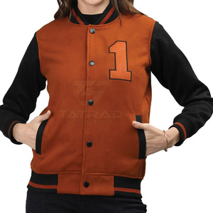 <b>Lightweight</b> Breathable Knitted Canvas Eco-Friendly Windproof Winter <b>Jacket</b> Custom Made New Style Letterman <b>Jacket</b> for <b>Women</b> Made - Product Image 1
