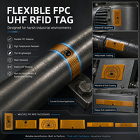 Etiqueta FPC Integrada NFC UHF RFID, Anti-falsificación, Trazabilidad, Flexible y Resistente a Altas Temperaturas, Mini Etiqueta NFC FPC