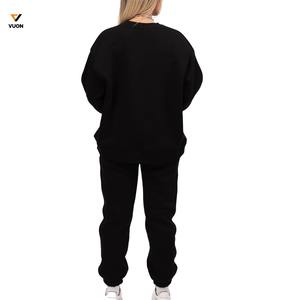 OEM personnalisé hiver 100% ensemble de survêtements en coton pour femmes vendeur de sweat-shirt à col rond surdimensionné et ensembles de jogging femmes survêtement - Product Image 4
