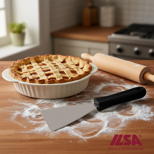 Spatola Triangolare in Acciaio Inox Ilsa 12x10 cm, Utensile Resistente per Cucinare e Cuocere al Forno - Product Image 3