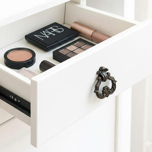 Poignées de tiroir multifonctionnelles contemporaines de luxe en alliage de zinc, finition or brossé chromé, pour armoires de cuisine - Product Image 5