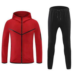 Unisex Custom Full <b>Zip</b> <b>Hooded</b> Tracksuit Set Sports Jacket & Jogger Pants Breathable Lightweight Fleece Lining 2-in-1 Design - Product Image 6