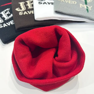 หมวกไหมพรมพิมพ์ลายอะคริลิคผ้าแจ็คการ์ดสำหรับฤดูหนาวพิมพ์ลายซับลิเมชันสำหรับวิ่งขี่จักรยาน - Product Image 5