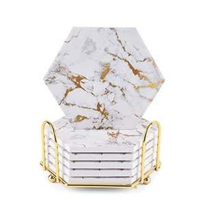Luxury design <b>marble</b> <b>coasters</b> with elegant appeal and strong durability for modern interior design settings - Product Image 1