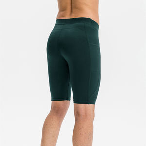 Short d'entraînement de compression pour hommes 100% Polyester décontracté coupe sèche séchage rapide Gym Fitness Training Sportswear - Product Image 3