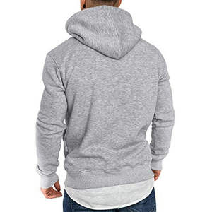 Sudadera con capucha de lana de algodón suave personalizada para hombre, sudadera cómoda para entrenamiento en el gimnasio, diseño bordado, ropa deportiva para exteriores de invierno - Product Image 3