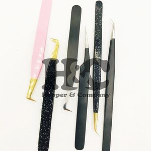 Pince à cils avec logo personnalisé Fournitures de beauté Pince à épiler Volume Marque privée Extension de cils Pince à épiler Vison durable - Product Image 5