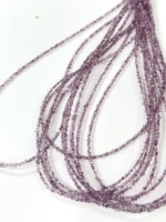 Perles facettées en Kunzite rose clair naturelle de qualité supérieure, couleur Herkimar, diamant de quartz, taille 2-3 mm, certifiées AIGS pour la joaillerie