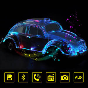 Haut-parleur Bluetooth portable WSTER style taxi, lecture USB, batterie rechargeable, audio pleine gamme - Product Image 3
