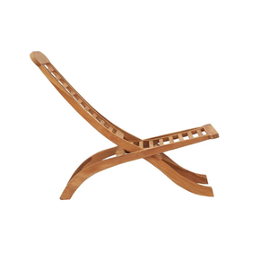 เก้าอี้พับได้ทำจากไม้สักแข็งปรับได้สำหรับสวนลานชายหาดรีสอร์ทและพื้นที่พักผ่อน - Product Image 3