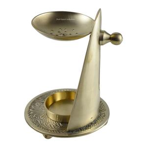 High Quality Metal Incense <b>Burner</b> With Round Base Oud <b>Bukhoor</b> <b>Burner</b> Home Fragrance Aromatic Gold Incense Holders - Product Image 2