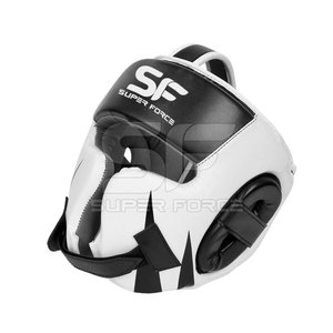 Protège-tête avec logo personnalisé pour les écoles d'arts martiaux, les gymnases, les entraînements de kickboxing et de MMA Protège-tête en cuir de qualité supérieure - Product Image 6