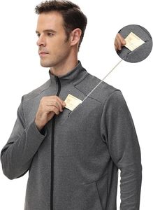 Ensemble de survêtement d'hiver personnalisé pour homme, en molleton respirant 100 % coton, à manches longues, avec cordon de serrage, pour entraînement en extérieur et jogging, options d'impression - Product Image 6