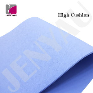 Jen Yau Diseño personalizado Color TPE Yoga Mat Pilates 180cm Longitud Logotipo en relieve Antideslizante Sin olor 10mm Espesor No tóxico - Product Image 4