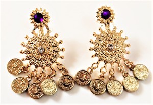 ต่างหูห่วงทองสไตล์โบฮีเมียนสำหรับผู้หญิงขายดีเครื่องประดับห้อยลูกปัดรูปต้นปาล์มชนิดโบฮีเมียนเหมาะสำหรับเป็นของขวัญแต่งงาน - Product Image 4