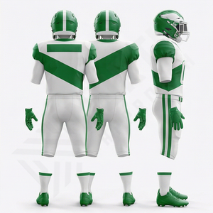 Último Diseño de Uniforme de Fútbol Americano Personalizado y Transpirable, Conjunto de Jersey y Pantalón Sublimados de Nuevo Estilo, Ropa Deportiva de Alto Rendimiento a Precio de Fábrica - Product Image 2