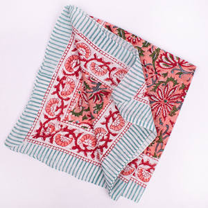 Craftjaipur Premium Quality Cotton <b>Bandana</b> Hand Block Print Multicolor Soft Breathable Lightweight Fashionable Outdoor Sports - Product Image 3