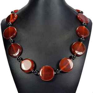 Collier ajustable en résine avec perles en forme de boule et chaîne en corde - Product Image 3