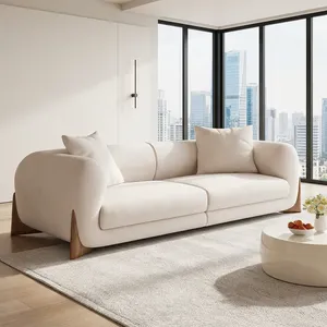 Sofá seccional reclinable de lujo moderno, respaldo suave y brazos acolchados, muebles para sala de estar - Product Image 4