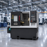 Tour CNC à banc incliné compact avec banc incliné à 30 degrés et base en fonte HT300 pour pièces métalliques compactes et broches de précision LK-160