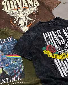 เสื้อยืดผ้าฝ้าย100% แขนครึ่งลำลองสำหรับผู้ชายเสื้อยืดผ้าใบลายพื้น - Product Image 3