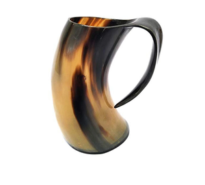 High Quality Viking <b>Wine</b> Horn Mug Viking-Inspired Natural Horn Mug Luxury Medieval Design with Perfect Grip for Beer on Sale - Product Image 3