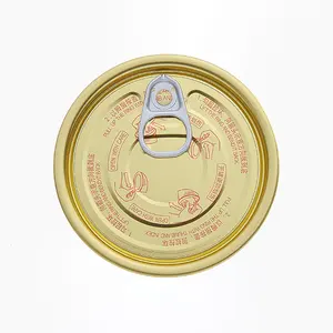 73mm Easy Open End Metal Lids Tin Coves For Food Cans Tinplate Can Lids Cover Metal Packaging