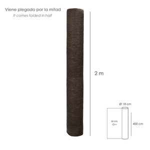 Rete Ombreggiante Marrone 4.0 Metri Rotolo da 50 Metri - Product Image 2