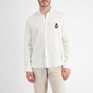 Camisa de hombre de moda de calidad de diseño personalizado precios al por mayor camisa de manga larga informal superventas OEM para la venta - Product Image 1