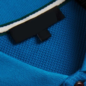 เสื้อยืดโปโลสำหรับผู้ชายเสื้อถักสีไม่ยับปักโลโก้100% พิมพ์ซับลิเมชัน - Product Image 6