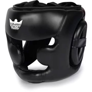 Protector de Cabeza de Cuero para MMA con Diseño Personalizado y Logotipo Personalizado, Ligero, Transpirable y Cómodo para Peleas - Product Image 1