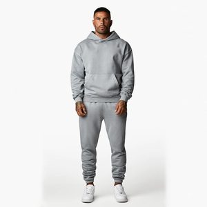 Chándal de invierno para hombre con logotipo personalizado, jersey de lana de algodón activo con bolsillo ecológico - Product Image 1