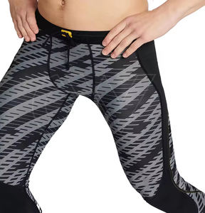 Leggings extensibles de qualité supérieure pour hommes Leggings de compression sans couture Fitness vêtements de Sport Leggings en coton prix abordable - Product Image 3