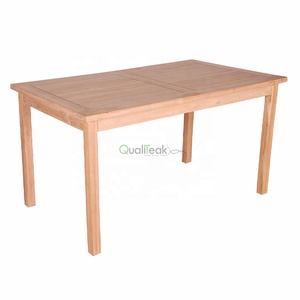 Annette Minimalist Design <b>Foldable</b> Teak Wood Outdoor <b>Dining</b> <b>Table</b> Waterproof UV-Resistant Finish for Home Hotel Villa Bar Use - Product Image 1