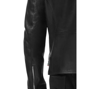 Veste d'hiver en peau de mouton véritable originale pour homme, col montant, logo frontal, imperméable, écologique, OEM, haute qualité, personnalisée, élégante - Product Image 6